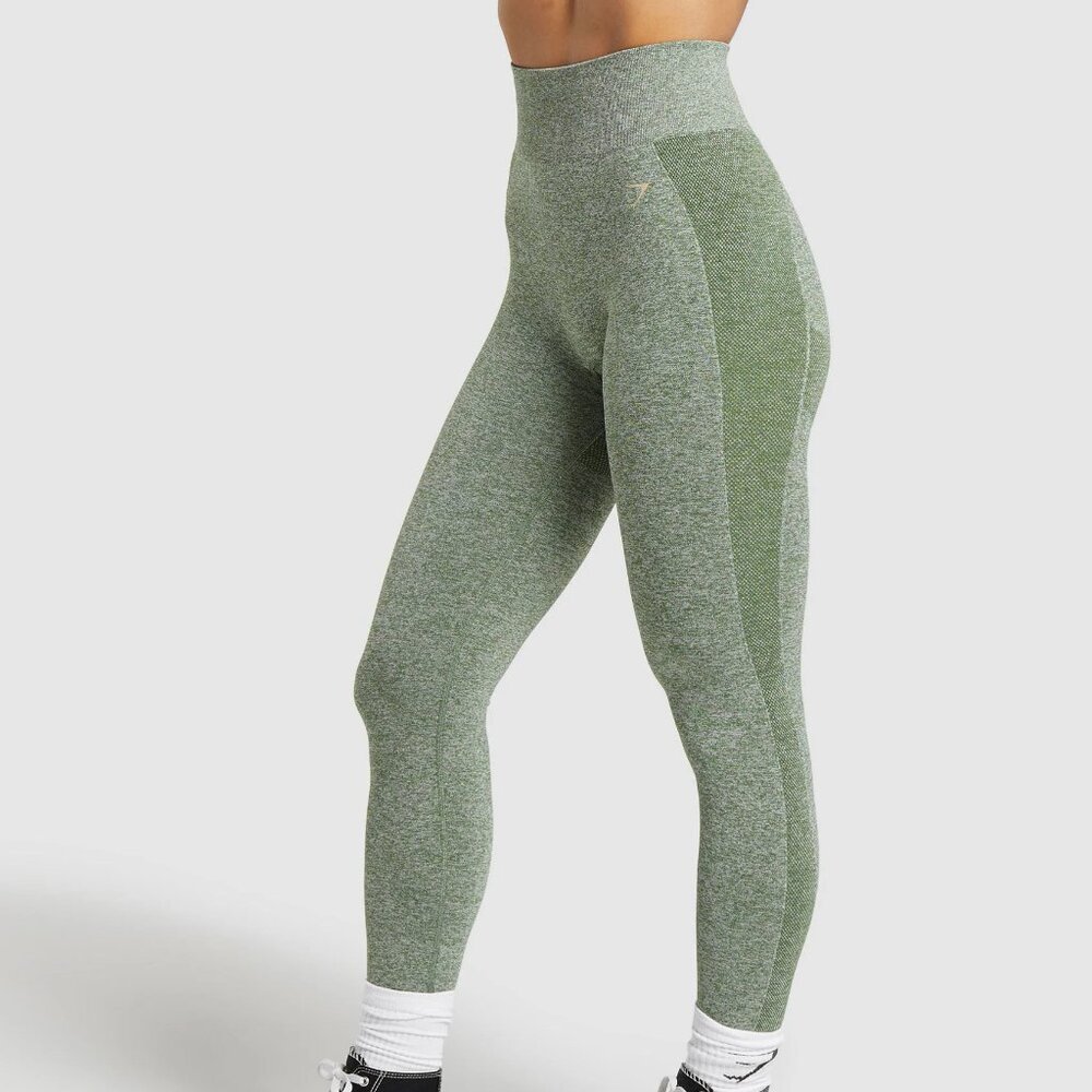 GYMSHARK Flex High Waisted Leggings, Green/Teal, Women's X-Small, NWOT